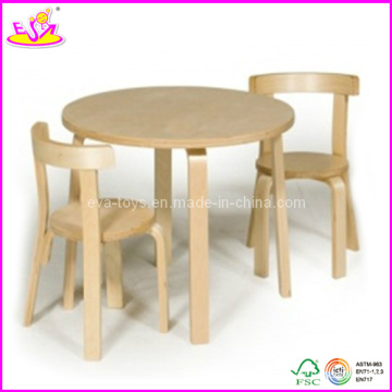 Alta qualidade infantil mesa redonda e cadeira (w08g071)